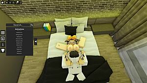 cute robloxian witch gets banged by stranger in group scene.