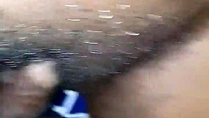 Pantless woman spreading wide open