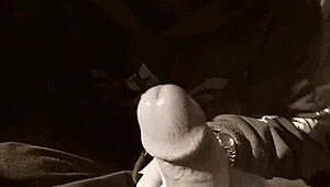 Holy crap! Nerd wipes cum after sucking him off!