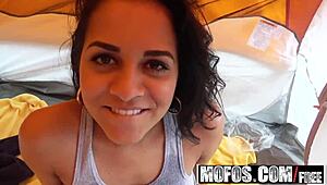 Mofos - Latina Sex Tapes - Abbey Lee Brazil - Rained-Out Campers Record Hot 3some