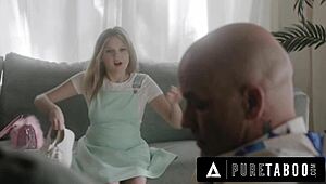 Младата Коко Лъвлок се предава на доведения татко за сваляне на колана за целомъдрие