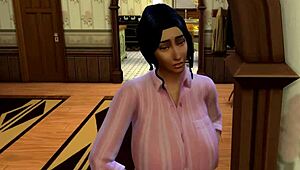 sims 4 parody turns wild with milf orgy and interracial blowjob action. a steamy xxx proposal unfolds in 3d cartoon style.