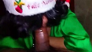 Hey, this Christmas elf gave me a naughty surprise!