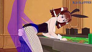 Diane and Elizabeth Liones Bunny Girl Wild Creampie Sex!