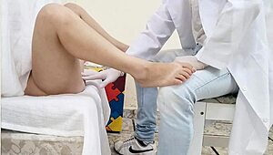 Clandestine Gynecologist Crosses Limits with Tight Latina Patient