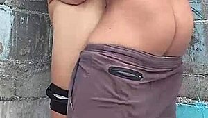 Against The Wall With My Brunette Neighbor