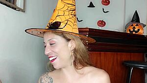 Masturbating and drinking piss on Halloween night