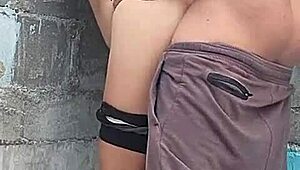 Against The Wall With My Brunette Neighbor