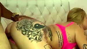 Hey, check out this leaked video of a blonde married woman hooking up with her lover online.