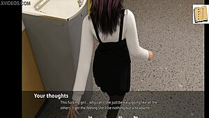 Shauna unwinds with a steamy moment at college in WVM 47.