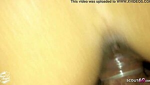 Young German Couple's Real Amateur Sex with Cum Finish on Feet 😍