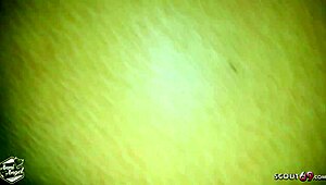 Young German Couple's Real Amateur Sex with Cum Finish on Feet 😍