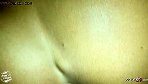 Young German Couple's Real Amateur Sex with Cum Finish on Feet 😍