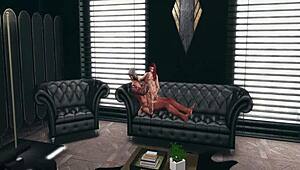 Lexi Love, how do you handle monster cock on couch?