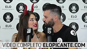 hey elo podcast rubs ice all over sara blonde's tits