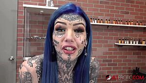 Holy Hell, Australian Beauty Amber Luke Shows Off New Nose Tattoo!