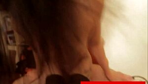 Brunette European beauty gets rough gang bang