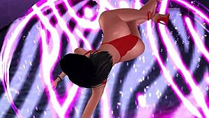exotic dancer in 3d