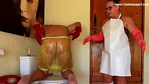 yo, dominatrix mistress april is off the record with wild ebony slave punishment... 🔥