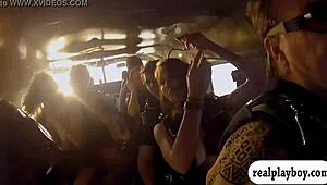 Badass babes enjoy sky diving and boar hunting adventures