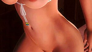 אני מכור לתחת העירום של מילה מקרוב בחדר האמבטיה, doa5 f11 j.