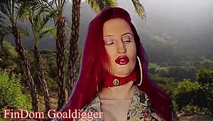 She begged to please her tits, turning into a cosplay fuck doll for domination.