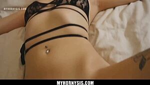 Horny Stepsister Caught Watching Porn on Stepbro's Computer