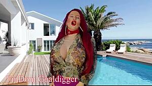 She begged to please her tits, turning into a cosplay fuck doll for domination.