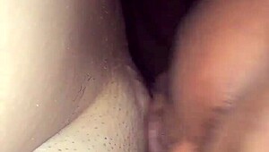 Licking and sucking Layla's pretty wet pussy till she moans loud. Interracial tongue action gets intense.