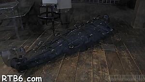 Useless wench feels dominated while playing her clit