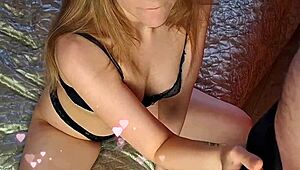 Does this long-haired chick regularly blow her boyfriend?