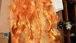 Wow! Fucked my redhead girl hard on her bed!