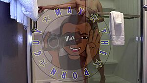 olivia, fresh from hospital shift, shows off waxed skin and takes a load.