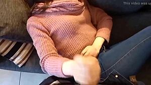 my aunt gives me a blowjob while uncle’s away