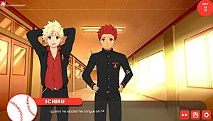 Rushing through the bits in Bacchikoi Ichiru route part 02, with hot gay action! 🔥