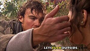 LET’S FUCK OUTSIDE - Milf Faith Leone in Outdoor Bath