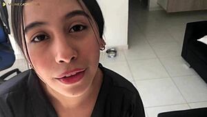 Geile Nachbarin giert nach hartem Ficken mit ihrem BBW-Arsch