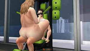 أنا مولع بنيك رياضي مع حبيبتي طيز كبيرة تركب في الجيم