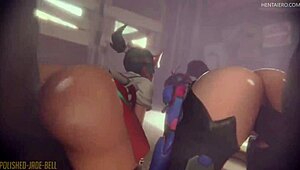 Overwatch D.Va and Kiriko star in a stunning 3D SFM compilation video