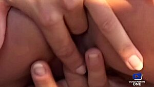 Man, Rita Faltoyano is such a sexy sucker who loves touching herself nonstop