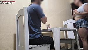 Young Couple Getting Wild Having Sex In A Public Bar, Moaning Loud