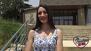 Um, Candie, this naughty brunette, wanna make her wild fantasies come true.