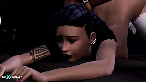 I crave Nalani Mahiai's glamorous charm. That black hentai star drives me wild with huge cock.