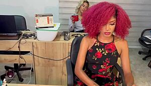 Office Toilet Fun with Delivery and Companions