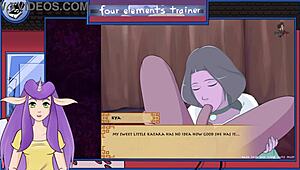 Milfy blowjob in avatar trainer bonus 😏