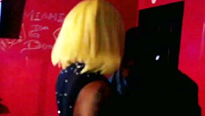 Alphonzo Layz rips clothes off the ebony stripper and fucks her big ass in the club.