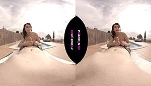 vr young neighbor nympho wants to fuck outdoors pov latina