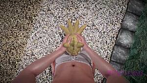 the helpful fox senko-san in maid cosplay costume