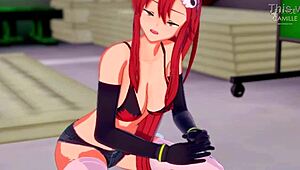 Skinny Babe Yoko Littner Craves Hard Sex In Gurren Lagann!