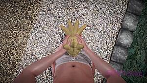 the helpful fox senko-san in maid cosplay costume